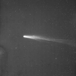 Una fotografía del cometa Halley tomada en Arequipa, en 1910. [Harvard University]
